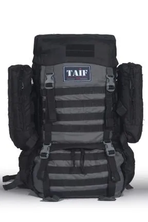 Рюкзак тактический Сармат 3, Оксфорд (рип-стоп), черный-серый, 55 л, ТАЙФ