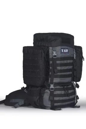 Рюкзак тактический Сармат 3, Оксфорд (рип-стоп), черный-серый, 65 л, ТАЙФ