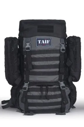 Рюкзак тактический Сармат 3, Оксфорд (рип-стоп), черный-серый, 65 л, ТАЙФ