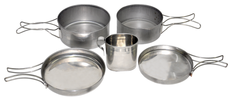 Набор посуды для офицера (сталь) Роза Ветров