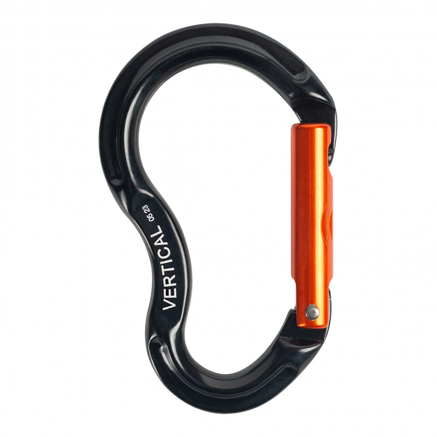 Карабин скалолазный детский с прямой защелкой, keylock, Вертикаль