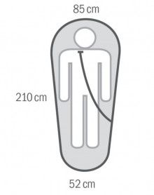 Спальный мешок EMOTION -22С, 210х85, правый