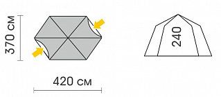 Шатер ARBOUR SAHARA серый, Talberg