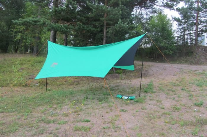 Sol Тент на стойках зеленый 440 х 440