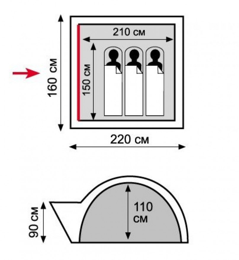 Палатка Tramp Lite Wonder 2, песочный