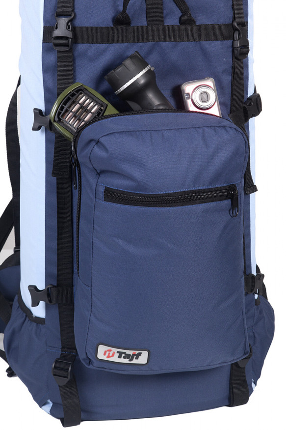 Рюкзак туристический Оптимал 2 серо-красный, 120 л, ТАЙФ