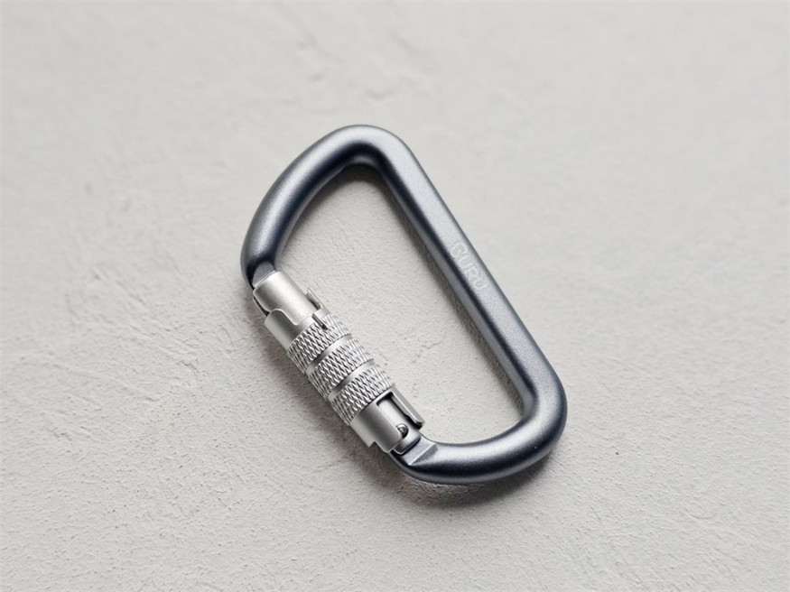 Карабин стальной GURU Typhoon TWL, GURU (вспомогательный, не для страховки)