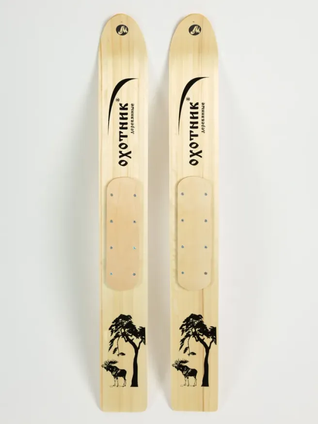 Лыжи Охотник, дерево, длина 120 см, ширина 150 мм