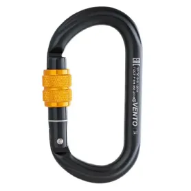 Карабин Овал с муфтой красный, Венто