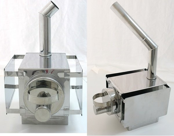 Походная печь Пошехонка малая с защитным экраном