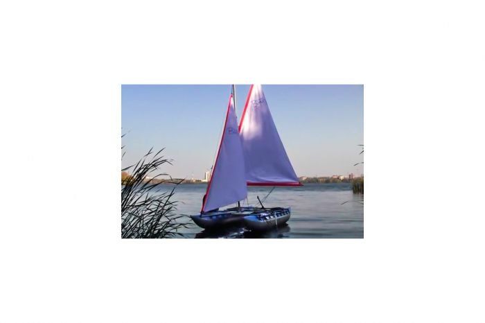 Надувной Катамаран Валдай-6 с парусным вооружением