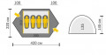 Палатка Talberg Hunter 4 pro, четырехместная, камуфляж