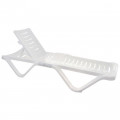 Шезлонг размер 1920х620х320, цвет белый