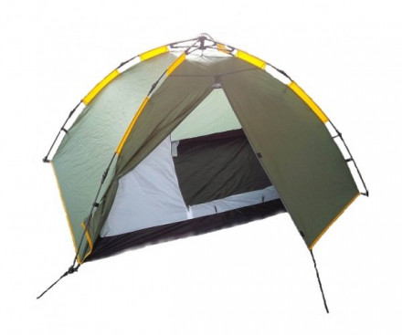 Палатка AVI-OUTDOOR Soroya 2 (двухместная), зеленый/желтый цвет