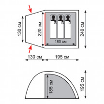 Палатка Bell 3 v2, зеленый цвет, Tramp
