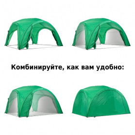 Палатка-шатер 1264 4х4х2,65/2м полиэстер, Green Glade