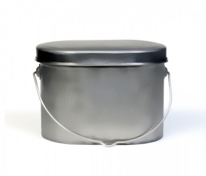 Котелок высокий 12 л титановый крышка без ручек Роза Ветров