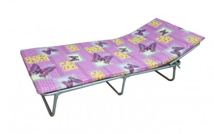 Раскладная кровать Моника М (190 х 80 х 27 см, натяж. полотно, матрас)