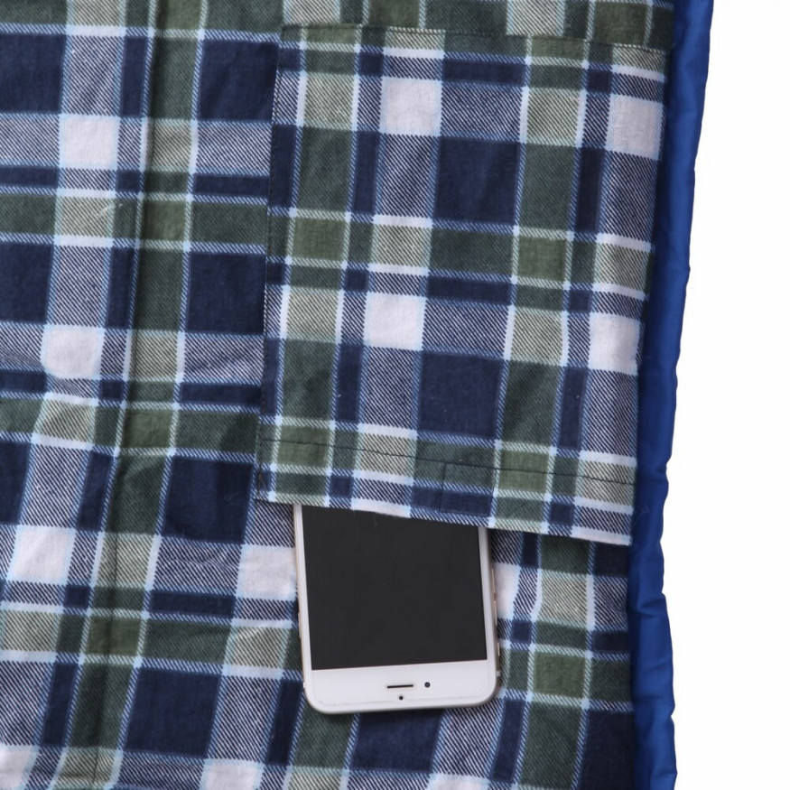 Спальный мешок &amp;quot;Comfort 280&amp;quot; - 15, синий, левый King Camp